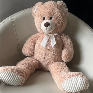 Kellytoy Plush Teddy Bear - Soft Tan 30” long